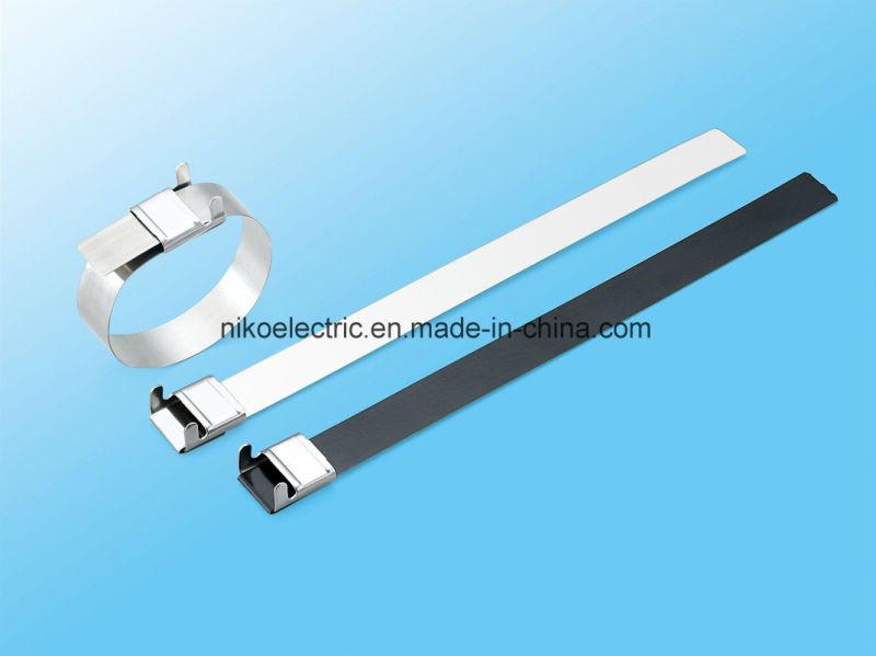 Cable Parts PVC Covered Stainless Steel L Lock Cable Clamp