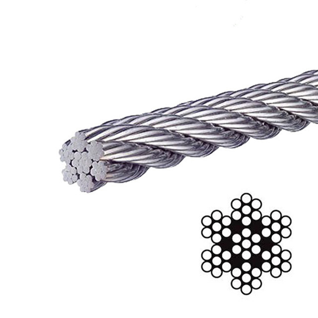 1*7 Galvanzied Steel Cable 304 316 Stainless Steel Wire Rope Steel Cable for Sales 1mm 12mm