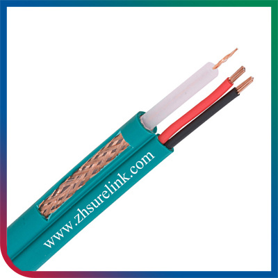 PVC Jacket Jelly Filled Telecommunication Cable RG6 Rg6u Shield Coaxial Cable