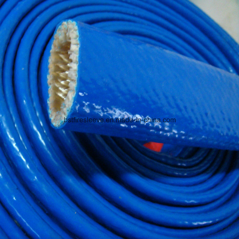Glass Fibre Sleeve Coated with Silicone Rubber Fireproof Sleeve