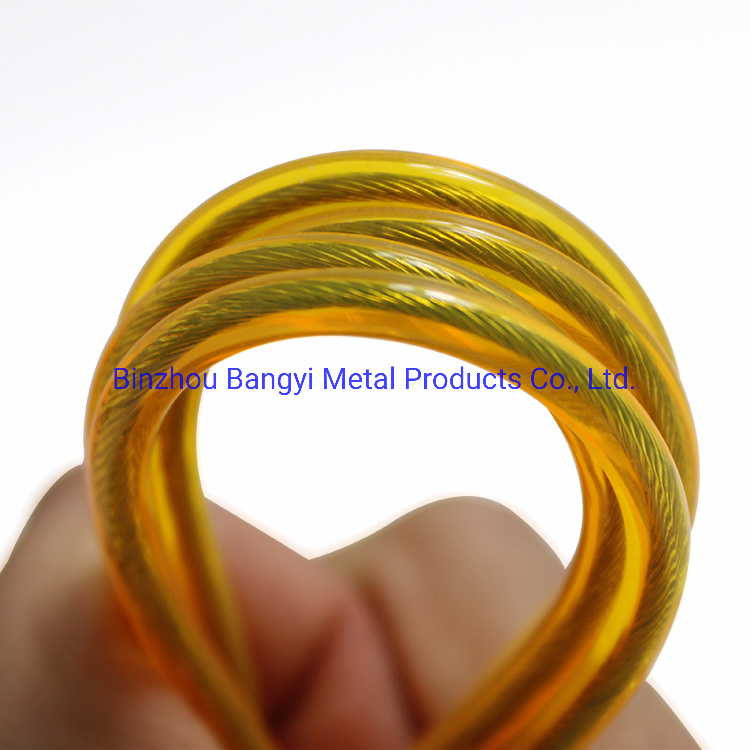 7*7 PVC Steel Wire Rope with Plastic Coating