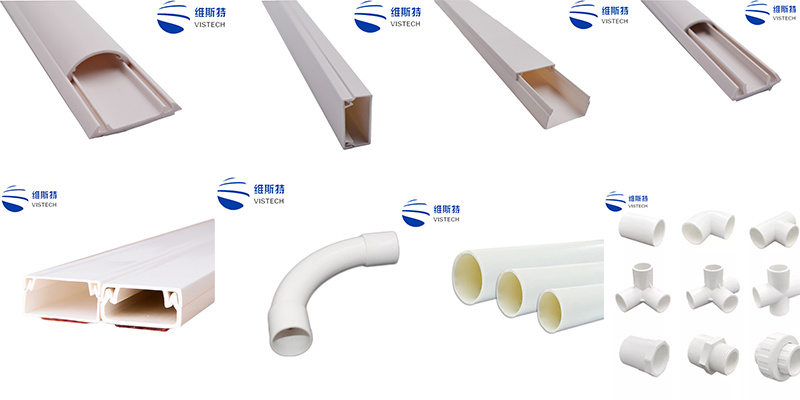 Electrical PVC Cable Trunking/ Plastic Cable Trunking/PVC Trunking Size