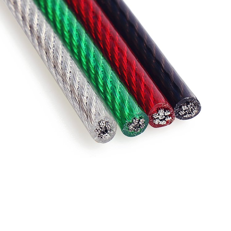 7*7 Coated Wire Rope with PVC/PU