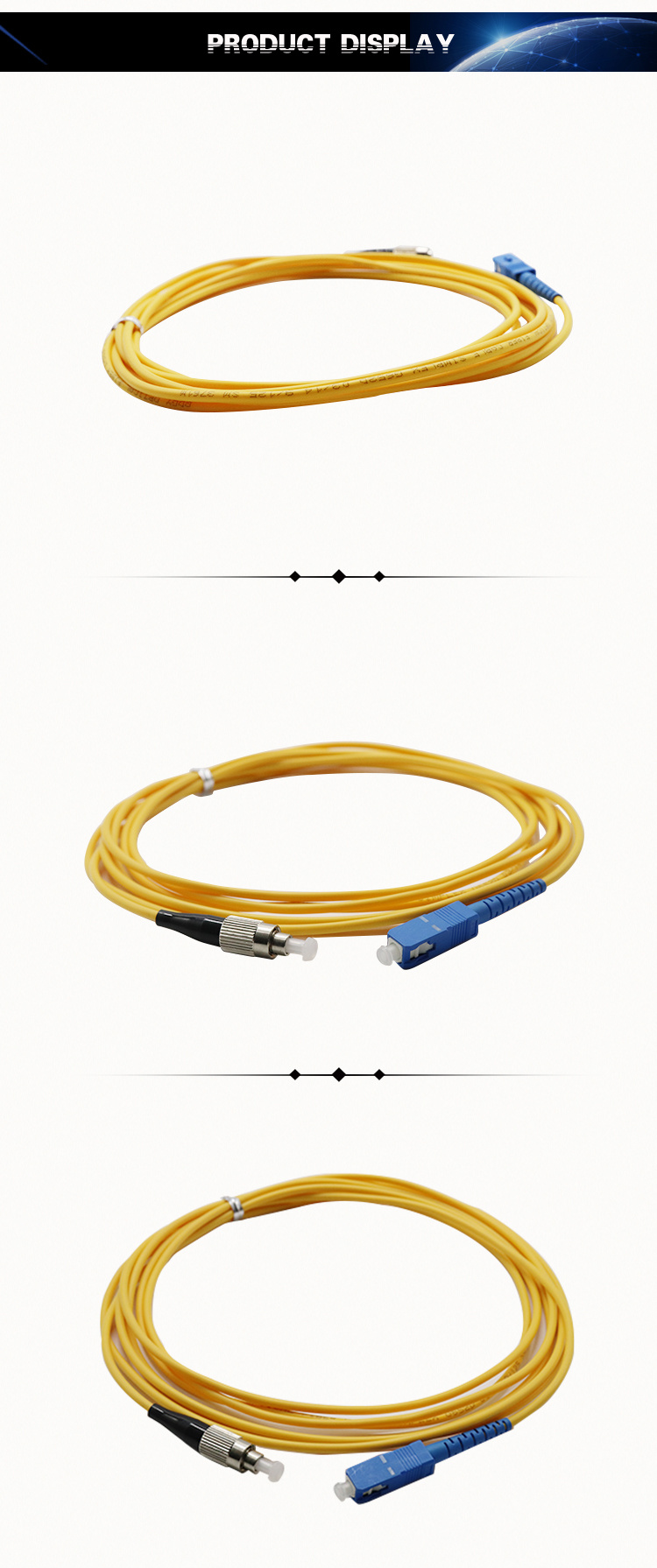 FC/Upc-Sc/Upc LSZH Jacket Optical Fiber Patch Cord Cable