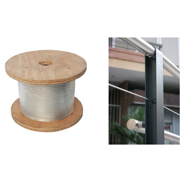 7*19 Stainless Steel PVC or Nylon Coated Wire Rope (SS304, AISI316)
