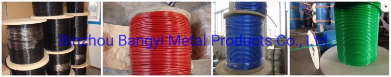 7*7 PVC Coated Steel Wire Rope Fishing Wire Cable