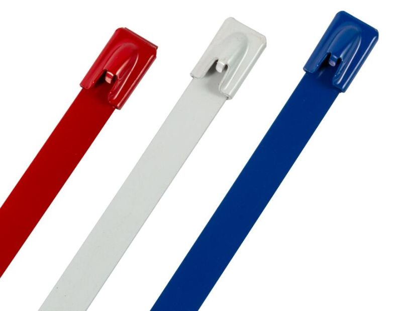 Color Coating Stainless Steel 304 316 Cable Ties with UL