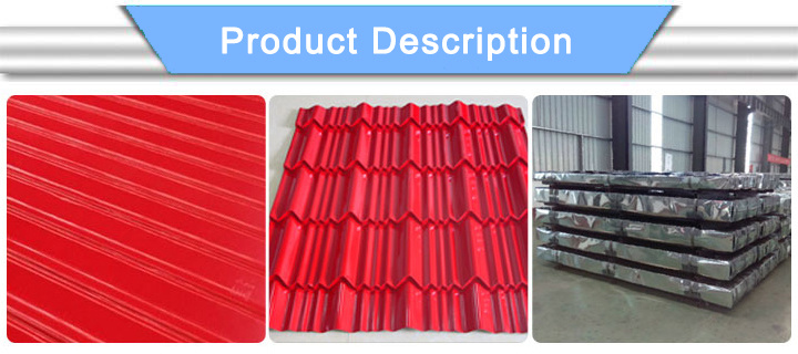 Industrial Purposes Galvanized with Plastic Film PPGI Corrugated Steel Roofing Sheet