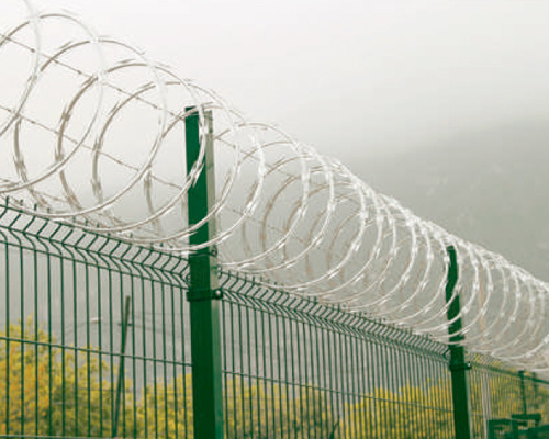 Galvanized and PVC Coated Wire Mesh Fence