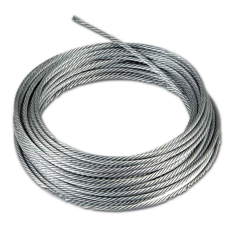 7X19 Zinc Coated Steel Wire Rope Galvanized Steel Wire Rope