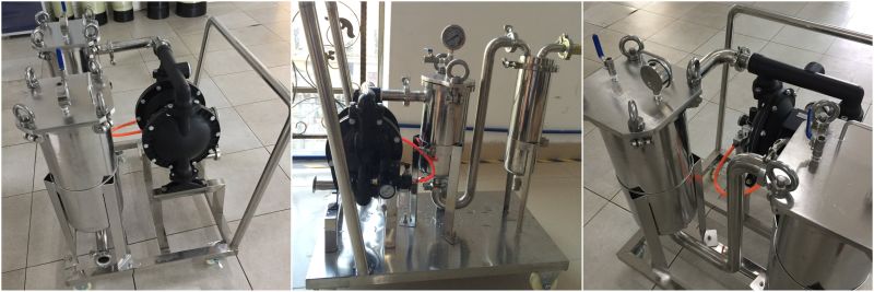 SS304 SS316 Multi Bag Filter Housing/Stainless Steel Housing with Filter Bag #1 #2 for Liquid Filtration