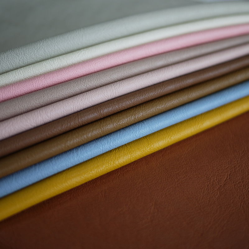 Latest Style PU Coated Leather 100% PU Synthetic Leather for Binding Cover PU Material