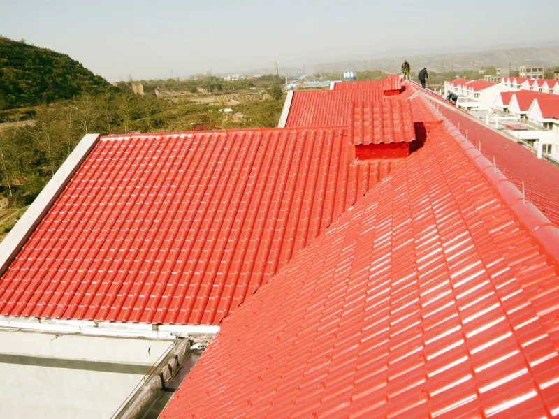 ASA Coated PVC Plastic Villa Roof Tile/Synthetic Resin Roofing Tile/ Apvc Roof Sheet