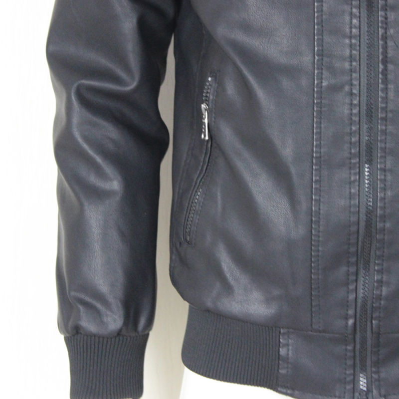 PU Leather Jacket Men Cool Style Top Quality Winter PU Jacket