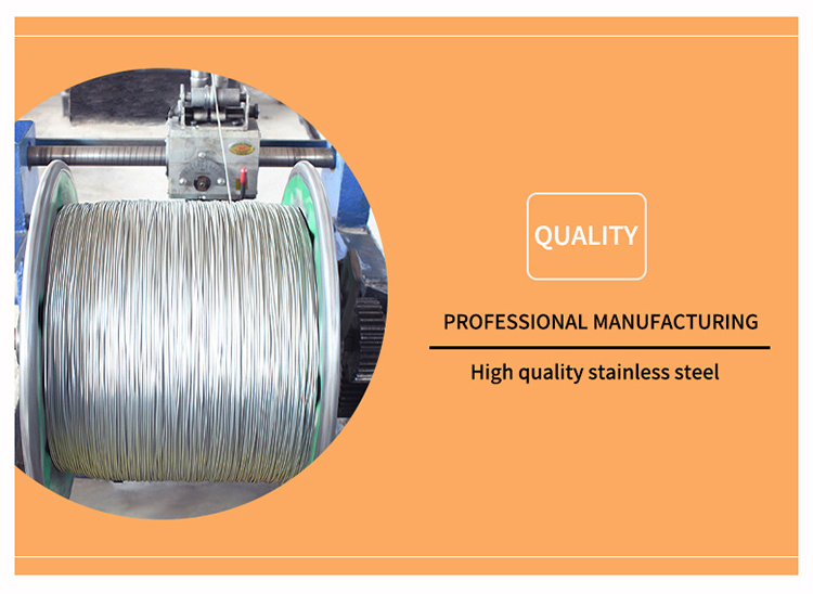 304 316 High Tension Stainless Steel Wire Rope Price 3mm 4mm