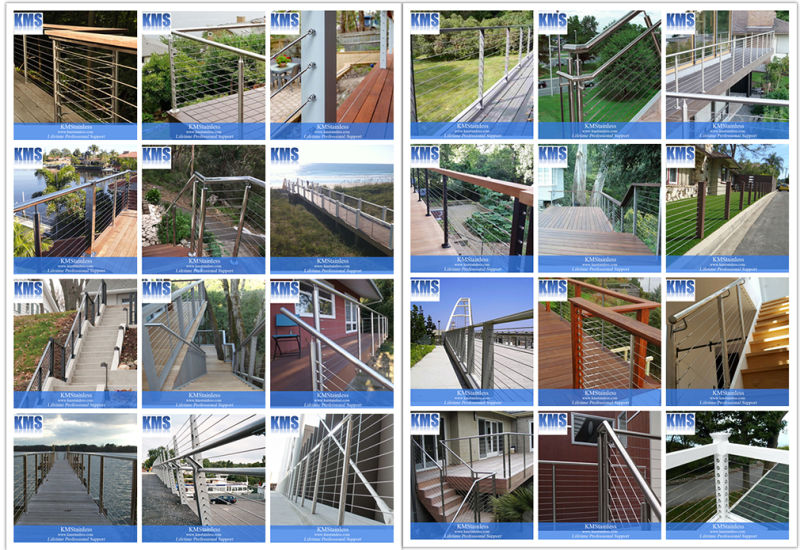 Stainless Steel Wire Rope Cable Railing Stairs
