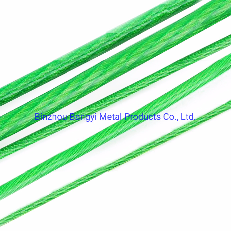 PVC Coated Cable Plastic Steel Wire Rope