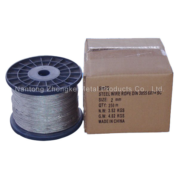 Gi Wire Rope 6X12*7FC 1770-1960n/mm2 Mooring Wire Rope