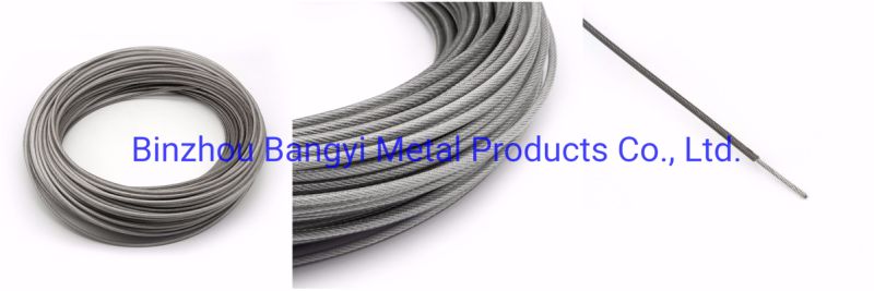 Transparent PVC Coated Steel Wire Rope for Selling