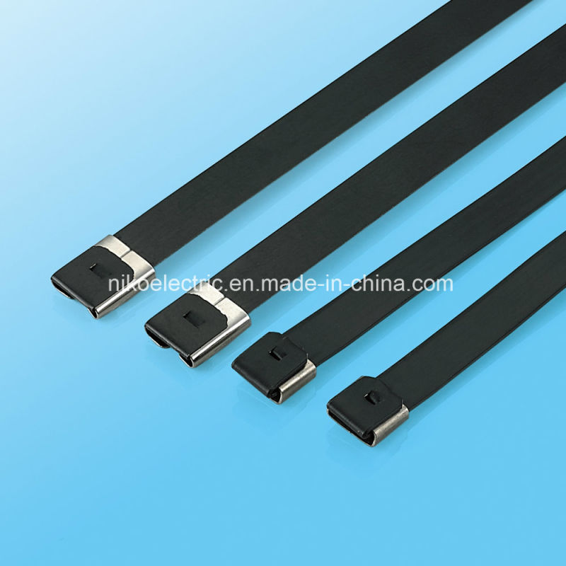 PVC Coated Stainless Steel Cable Tie Circle Lock Type