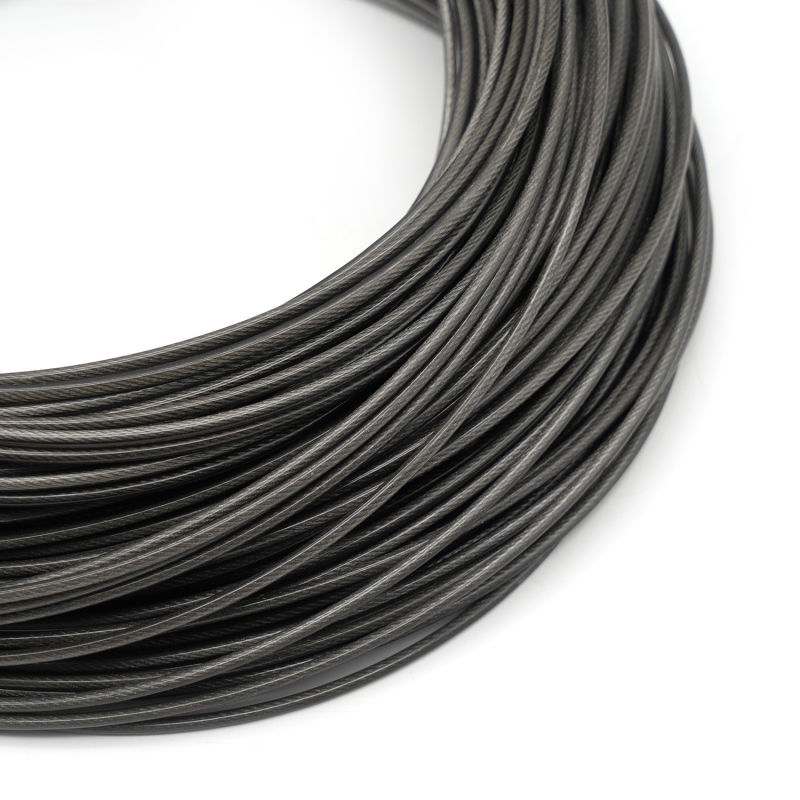 High Carbon Steel Cable Transparent PVC Coated Wire Rope