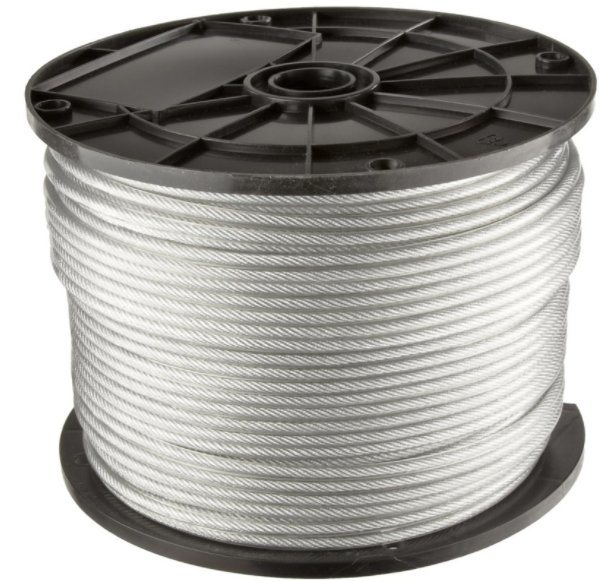 Clear PVC Coated Stainless Steel Wire Rope 7X7
