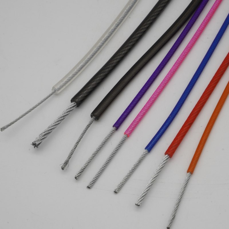 Hot Sale 7*7 PVC/PU Plastic Coated Steel Wire Rope