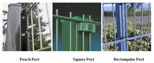 1830*2500mm PVC Coated Green Double Wire Fence
