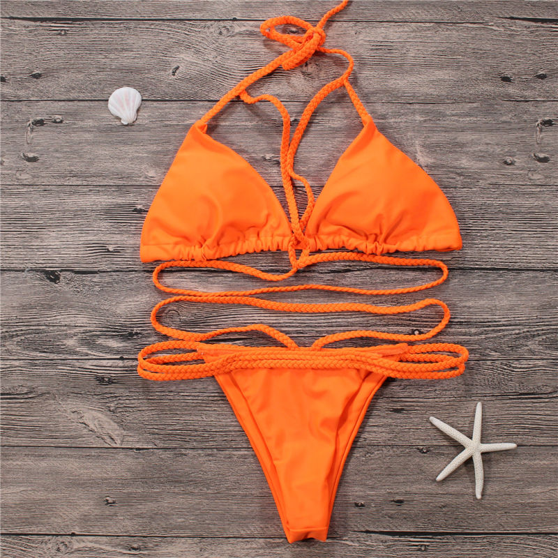 Women's Fashion Bikini Set Push-up Padded Bra Beach Swimsuit