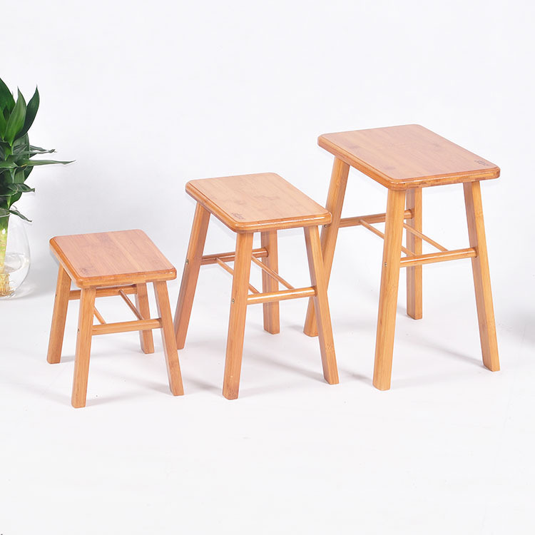 Bamboo Counter Bath Vanity Stool Chairs