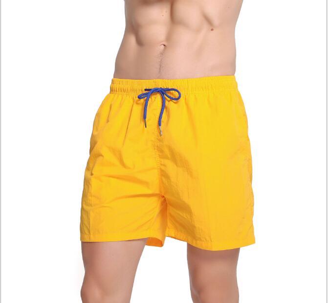 Swim Trunks for Men Pure Color Surf Swimsuit Beach Swimwear Shorts Quick Dry Mesh Lining Shorts