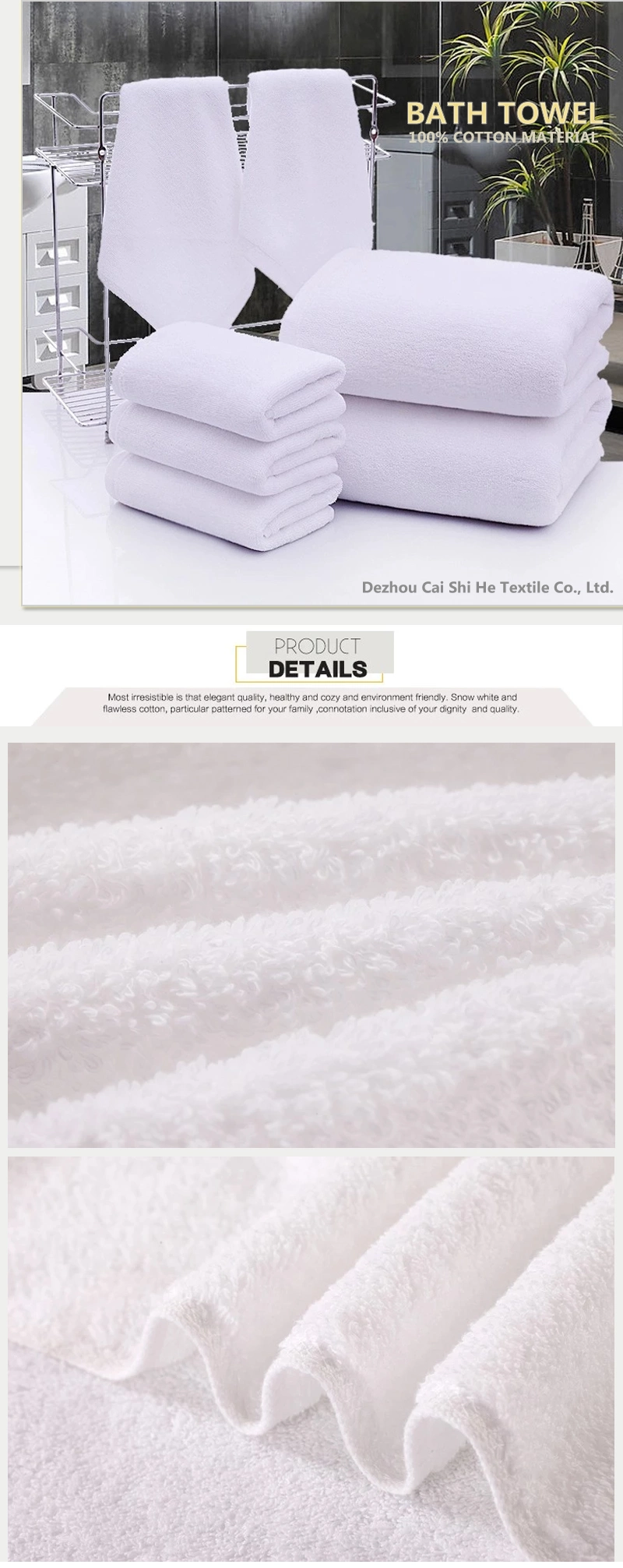 70*70cm 100% Organic Cotton Kitchen Towel