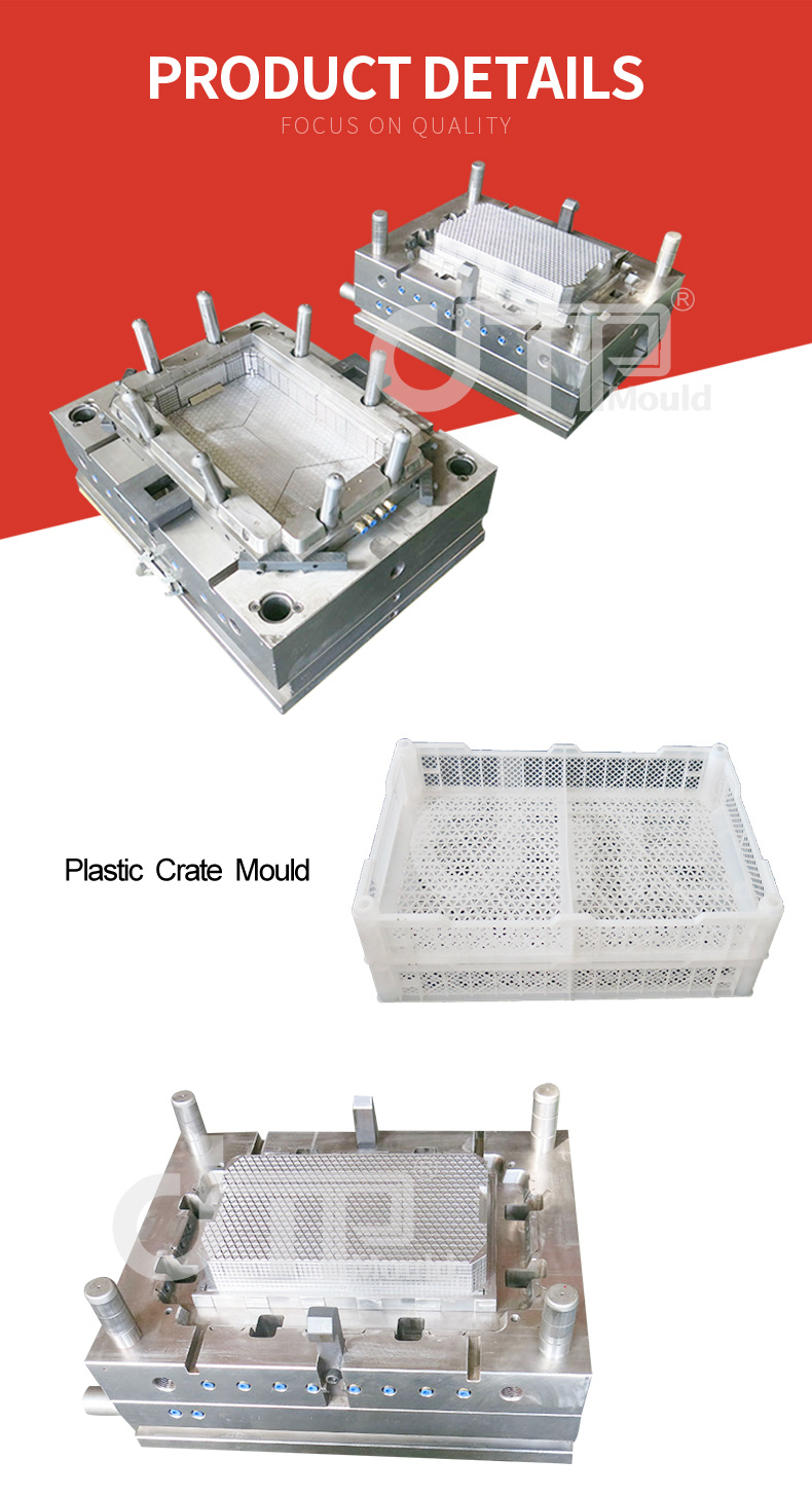 Good Quality Popular Design Crate Plastic Injection Used Quality Mould