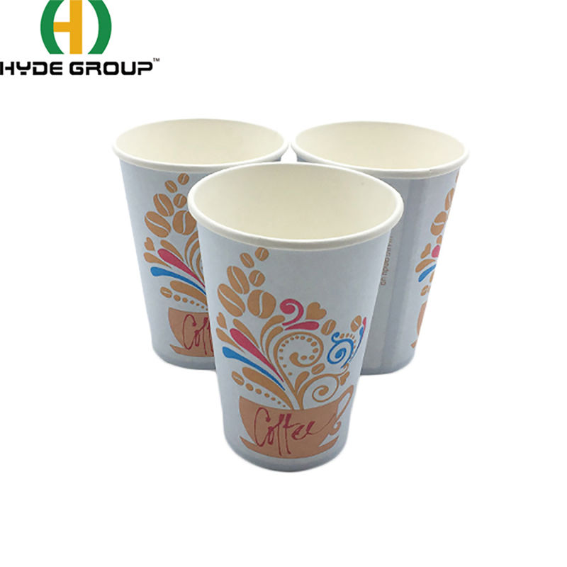 Blue Tall Pretty Disposable Coffee Cups for Visitors or Treat