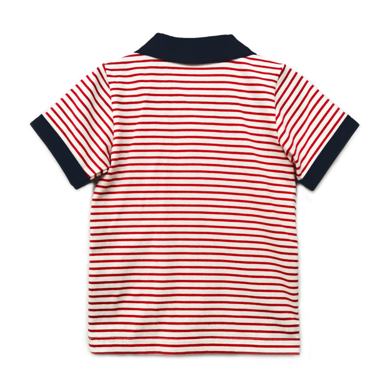 Baby Clothes Baby Boy Clothes Outft Sets Baby Boy Summer Apparel Striped Polo T Shirt Crab Pattern