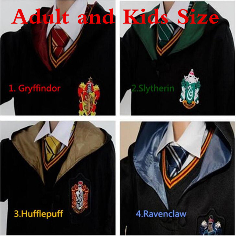 Hot Sale High Quality Halloween Costumes Harry Potter Robe Slytherin Robe
