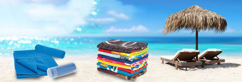 Custom Printed Recycled Polyester Hawaiian Microfiber Beach Towels or as Yoga Towels
