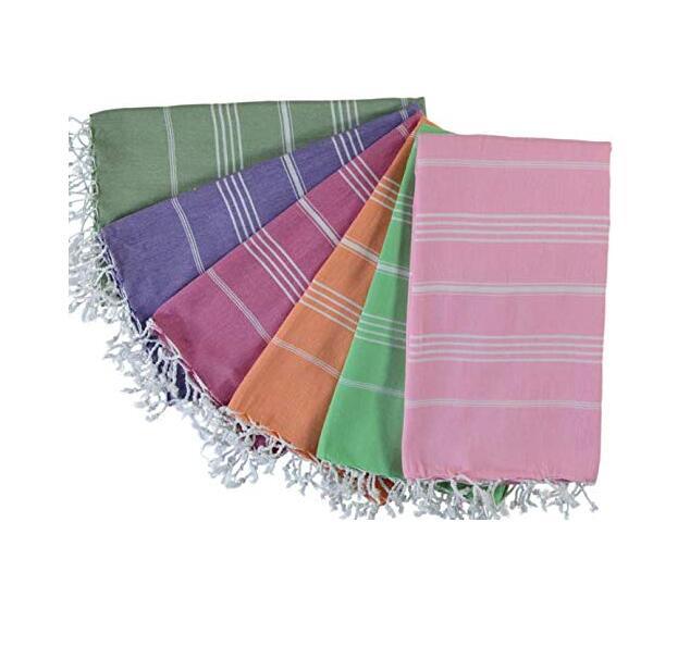 Hot Sale 100% Cotton Yarn Dyed Beach Towel