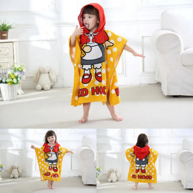 China Good Ultra Soft Cotton Kids Hooded Poncho Towel