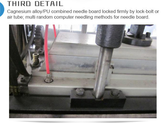 Hard Cotton Fabric Acupuncture Machine / Textile Recycling Nonwoven Felt Needle Punching Machine