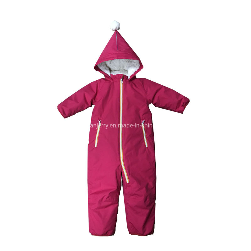 Boutique Outdoor Warmest Infant Hooded Padded Clothes Baby Romper Suit