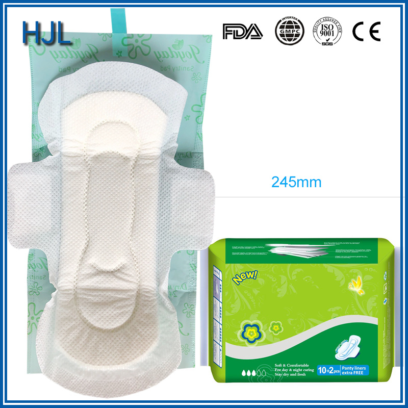 Feminine Hygiene Product Organic Cotton Anion Sanitary Napkin