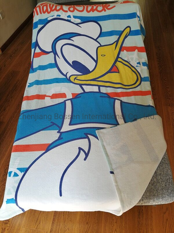 OEM Cheap Promotional Customized Logo Printed Cotton Microfiber Beach&Pool Swimming Bath Towels