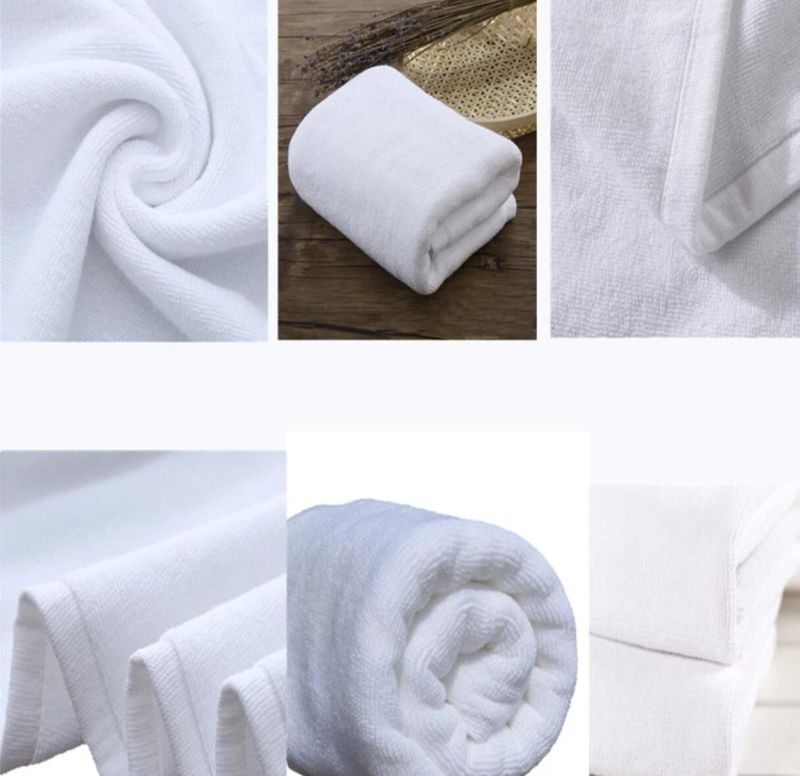 Shenone White Cheap Cotton Custom Made Large Pool Towel for Beach