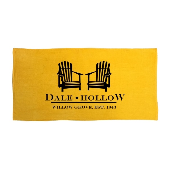 30X60 Velour Promotional Beach Towel 11 Lb