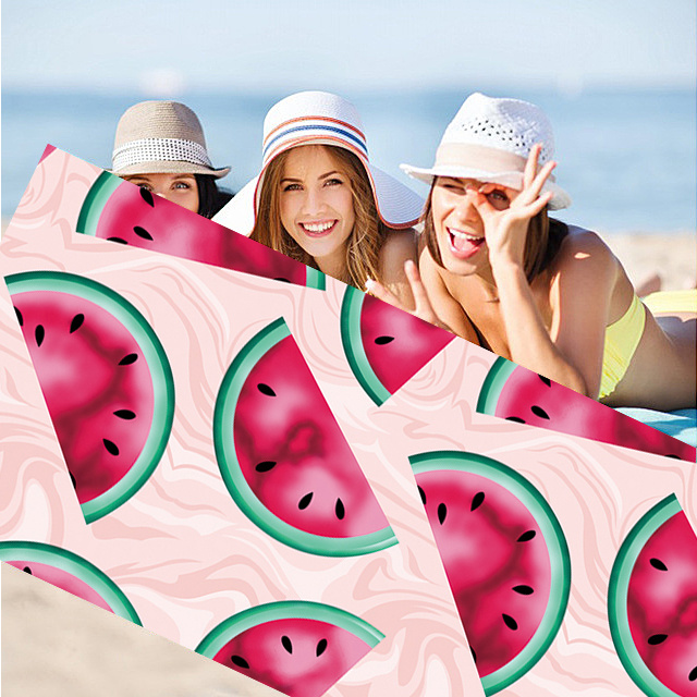 Wholesale Luxury Quick Dry Light Weight Compact Towels Microfiber Sand Free Custom Beach Towels