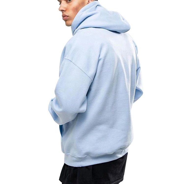 Hoodies Manufacturer Towel Embroidery Heavyweight 100% Cotton Plain Pullover Oversized Hoodie