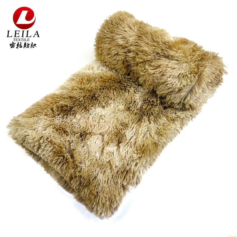 Full Size Comfortable Long Fluffy PV Plush Flannel Fleece Blanket Throw