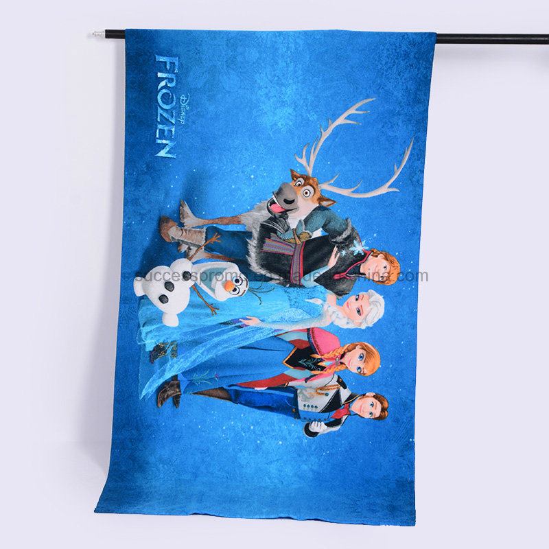 Microfiber Beach Towel with Reactive Printing, Cotton Towel