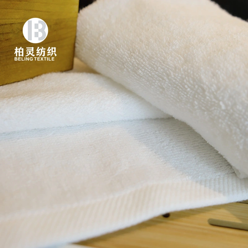 Custom Logo Face Towel 100% Cotton White Towel 5 Star Hotel Towel Set